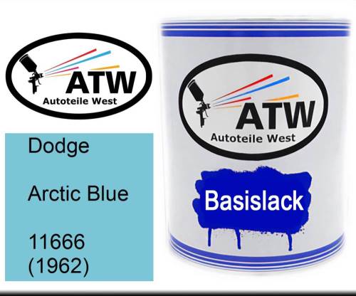 Dodge, Arctic Blue, 11666 (1962): 1L Lackdose, von ATW Autoteile West.